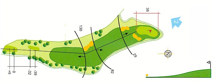 Hoyo 1 Campo de Golf Mondariz